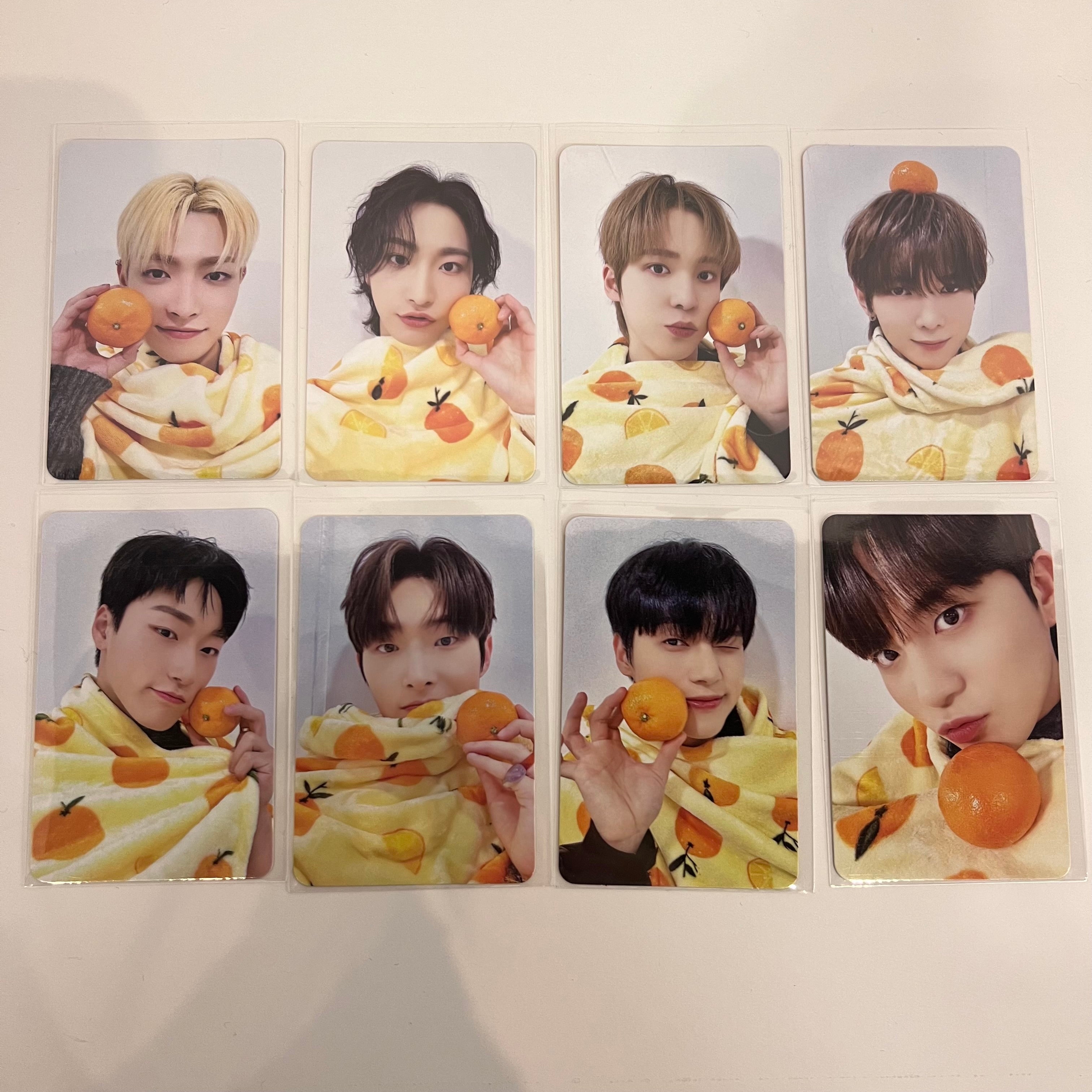 ATEEZ - MAKESTAR TANGERINE FAN SIGN PHOTOCARD