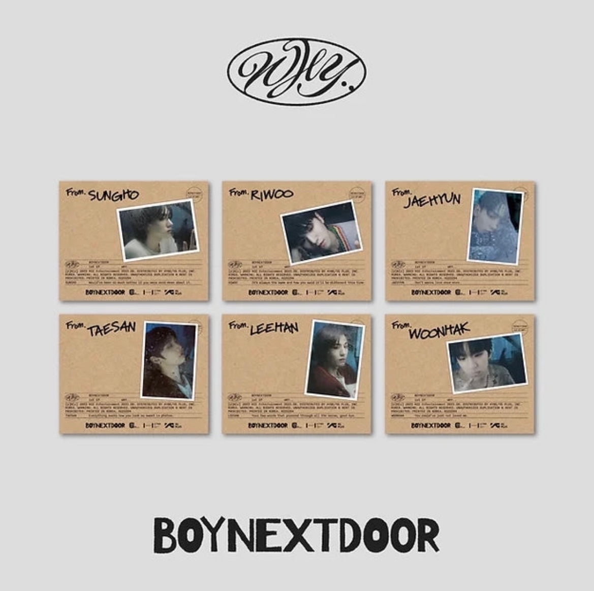 BOYNEXTDOOR - “WHY” LETTER VERSION