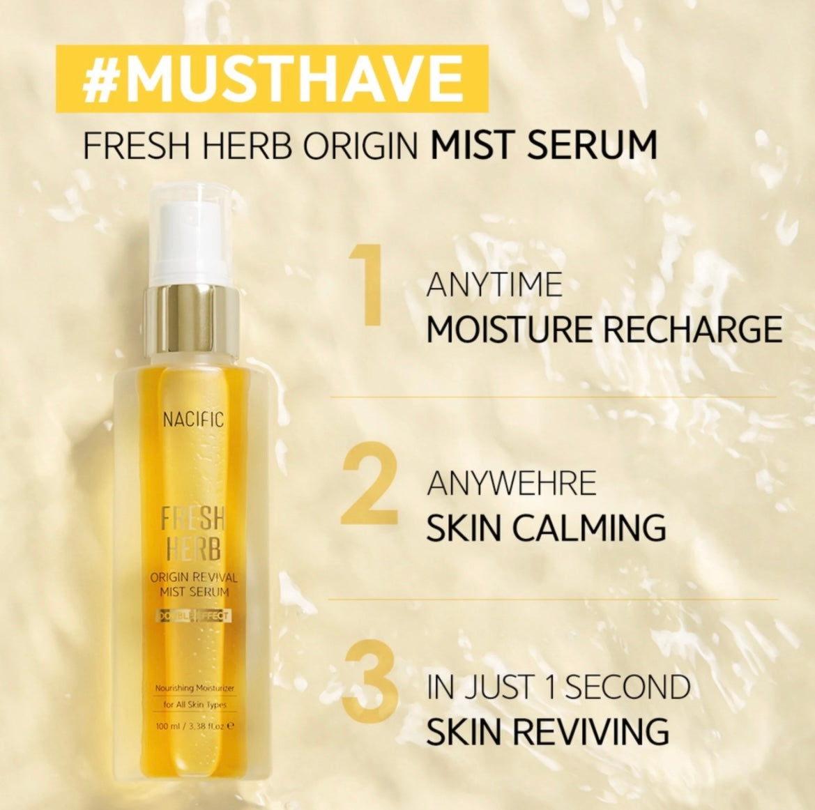 NACIFIC FRESH HERB ORIGIN REVIVAL MIST SERUM