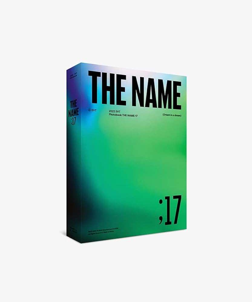 2022 SEVENTEEN PHOTOBOOK THE NAME;17